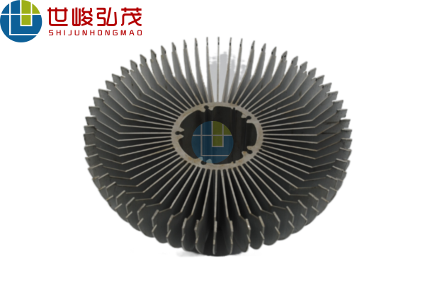 CNC數(shù)控車太陽花散熱器深加工鋁型材